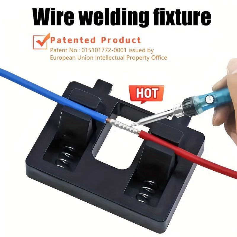 1pc Professional Wire Welding Fixture with Spring Clamp Design - Patented, Adjustable Mini Soldering Station for Quick Tightening & Release,Electrical Work Station | Adjustable Fixture | Durable Plastic Fixture, Wire Welding Station