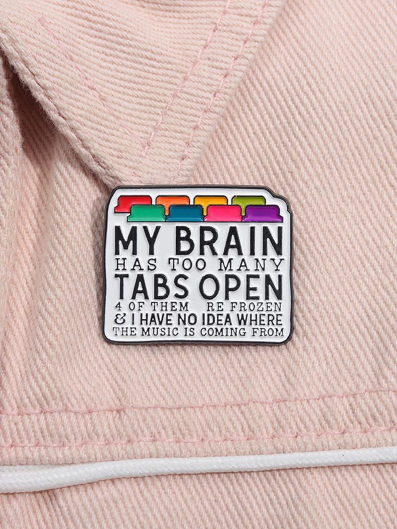 Creative Letter Design Brooch, Fashion Brooch for Party, Daily Clothing Decor, Trendy All-match & Exquisite Brooch for Gift, Hat Pins, Hat Clip