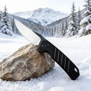 1pc 7305 Folding Knife, Multi-Functional Lightweight Edc Pocket Knife, High Hardness Blade, Ideal for Picnic Fishing, Christmas Gift, Men's Gift