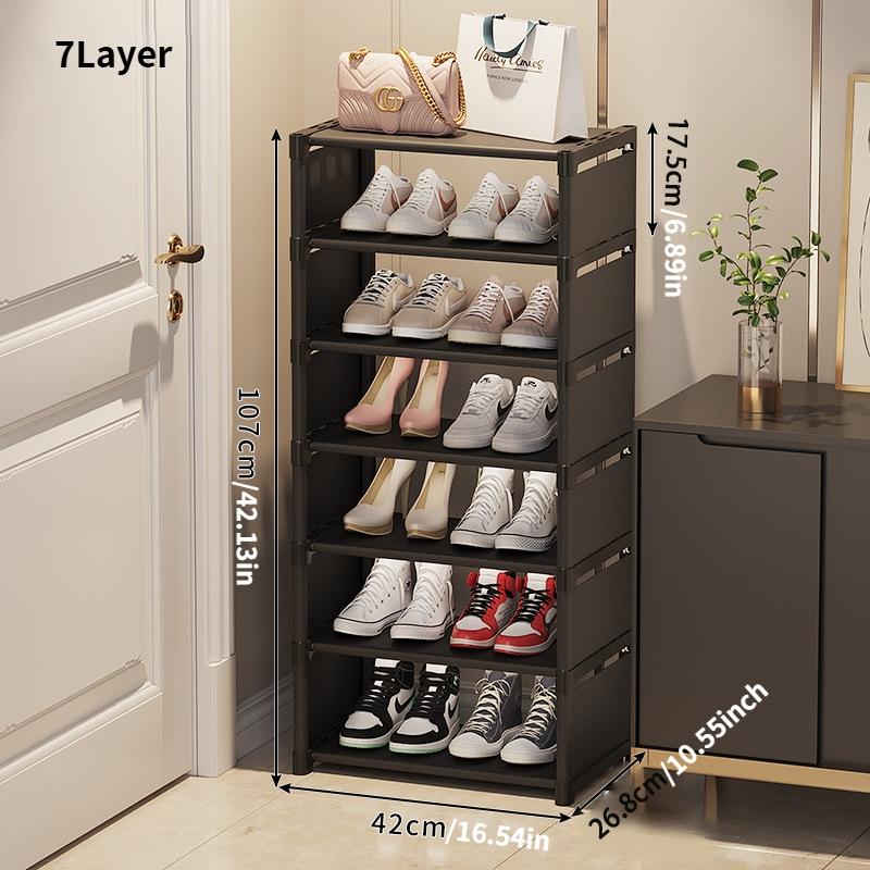 Adjustable Large-Capacity Shoe Rack, Dustproof Shoe Storage Organizer, Shoe Display Stand, Home Organizer for Living Room and Bedroom, Shoe Holder