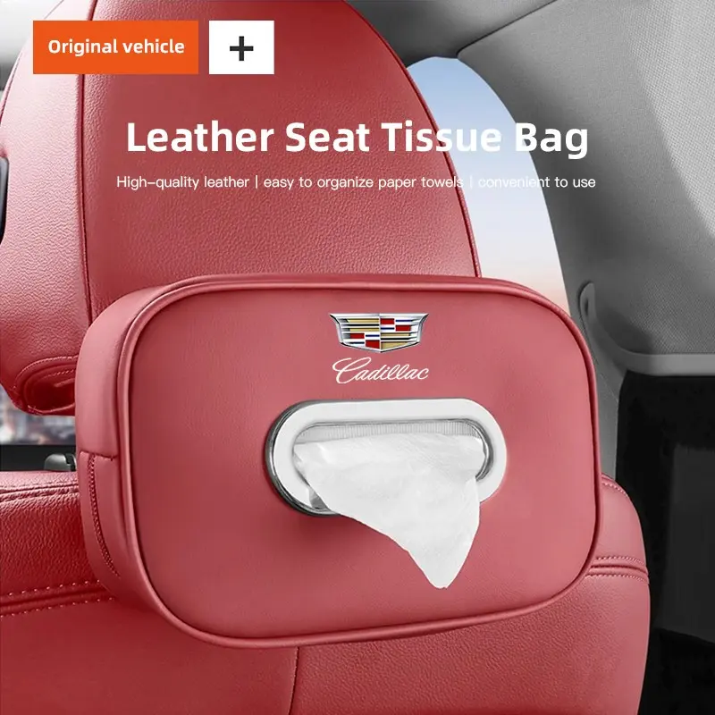 Car tissue box car interior paper drawer central control armrest box tissue storage box tissue holder for car Car Accessories For Cadillac Escalade CTS ATS XTS CT4 CT5 XT5 XT4 XT6 CT6 Lyriq SRX ELR Celestiq EXT XLR