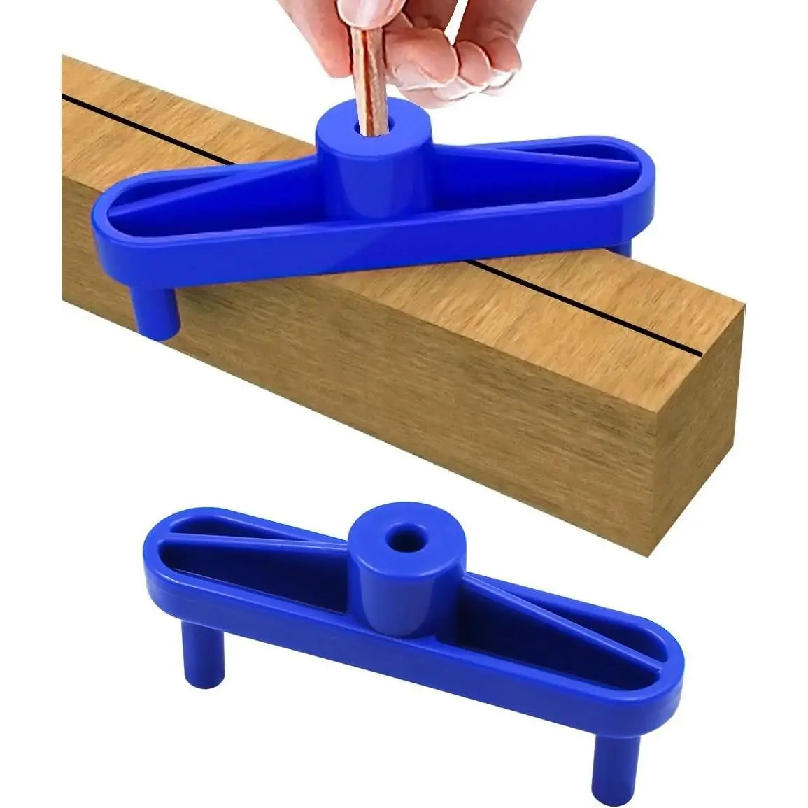 2 Pack Center Scribe Line Locator Scriber Center Finder Marker Positioner Positioning Ruler Scribing Gauge Centerline Measuring Tool for Woodworking Wooden DIY
