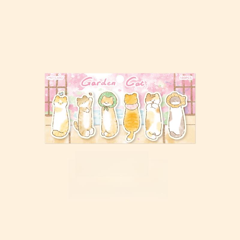 720 sheets/set of cartoon cute style post-it notes Cat theme Note-taking and message use can also be used to decorate notebook cards.