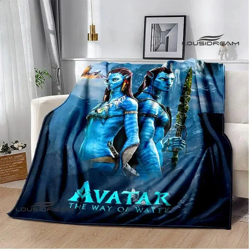 Avatar The Way of Water Flannel Throw Blanket Soft Warm Movie Blanket for Home Travel Fan Gift Outdoor Cold Weather