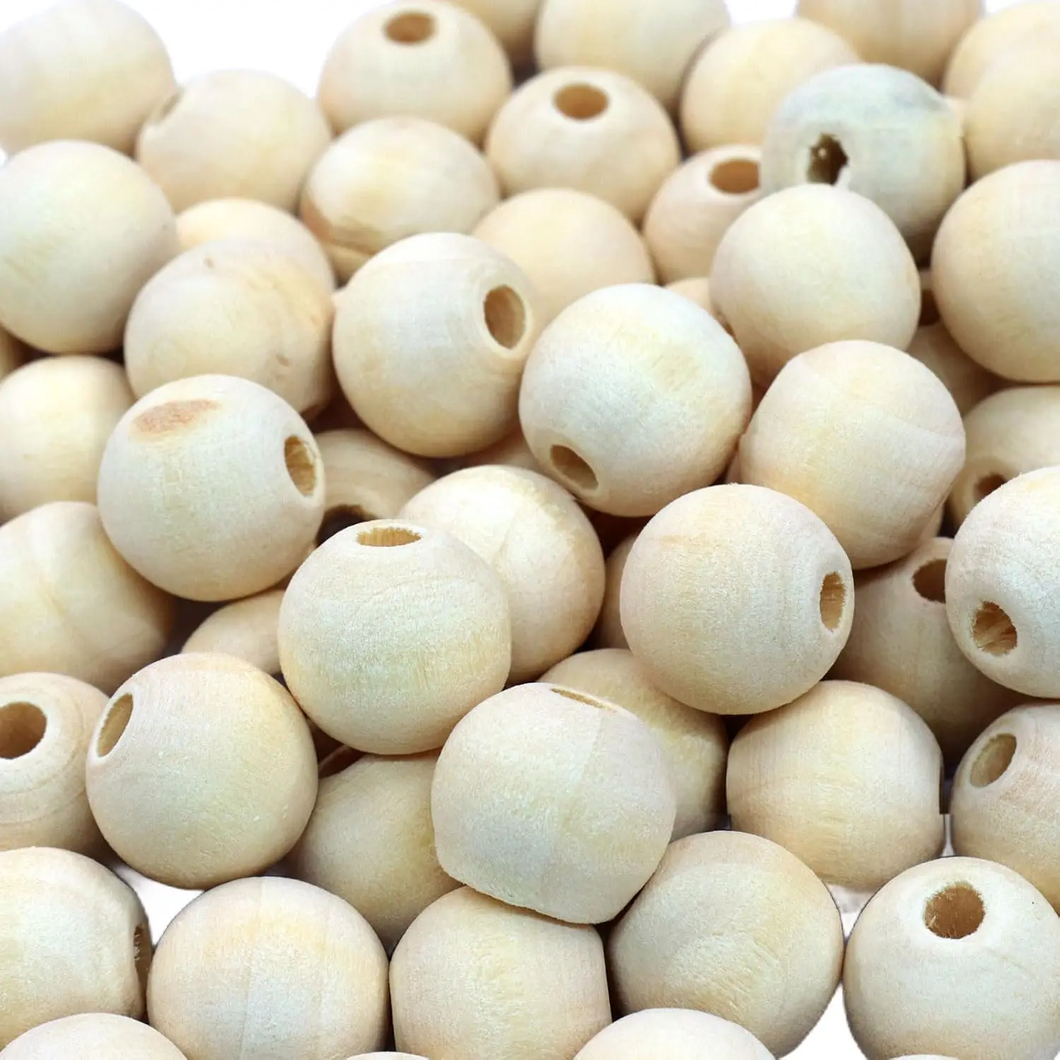 Beads, 12mm, 1/2 Inch, 200 count | Small Round Wooden Balls, Unfinished, For Crafts, DIY , Dream Catchers