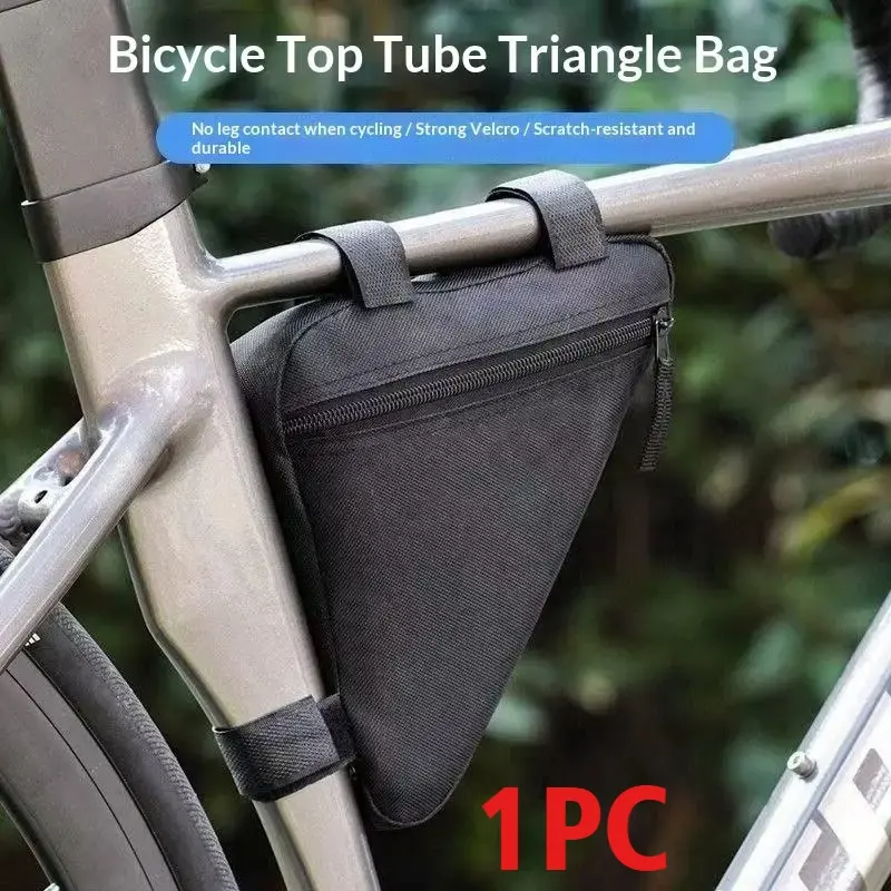1Pcs Cycling Pouch Durable Bike Versatile Bag Bicycle Triangle Bag Bike Front Tube Frame Storage Bags Bicycle Accessories