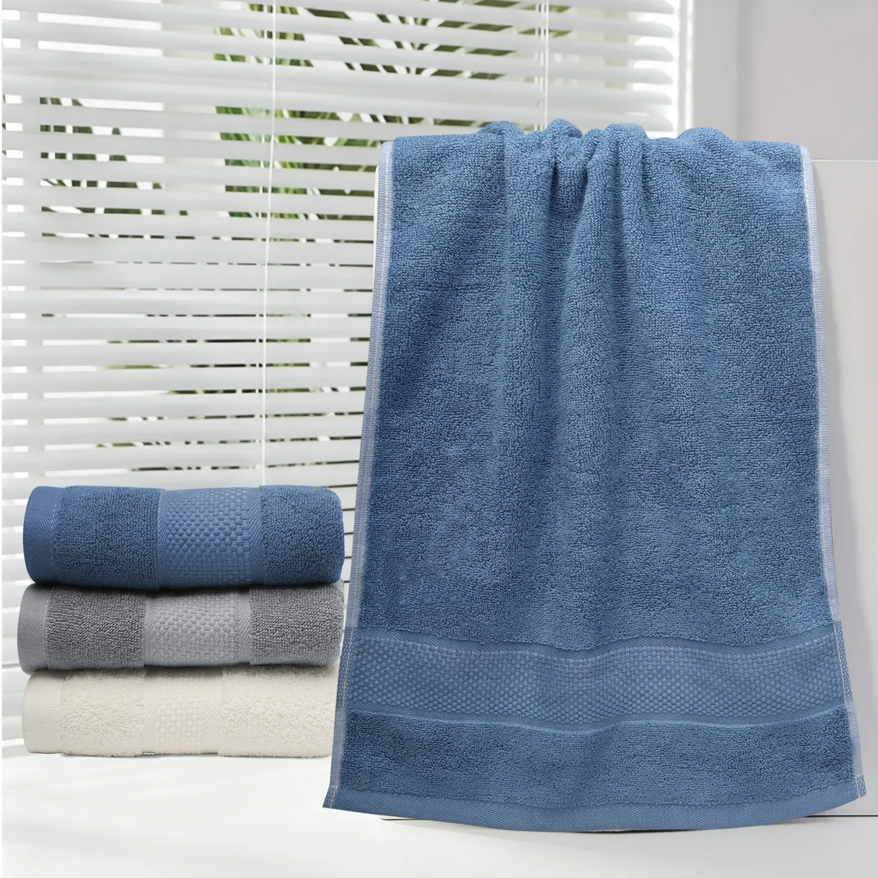 1/2/3 Pack Cotton Hand Towels, Soft Plush Skin-Friendly, Highly Absorbent Quick Dry Non-Shedding, Hotel Spa Quality Multipurpose Towels for Bathroom Kitchen Gym Sports Home Outdoor Daily Use