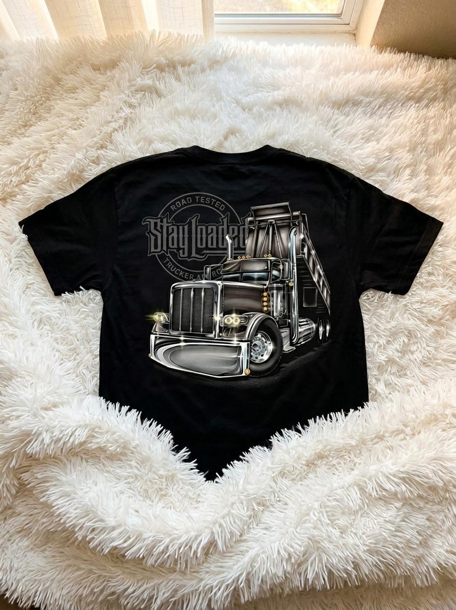 Stay Loaded Slammin Gates Shirt, Hoodie, Dump Truck Shirt, Retro Semi Truck Tee, Big Rig Trucker Tee