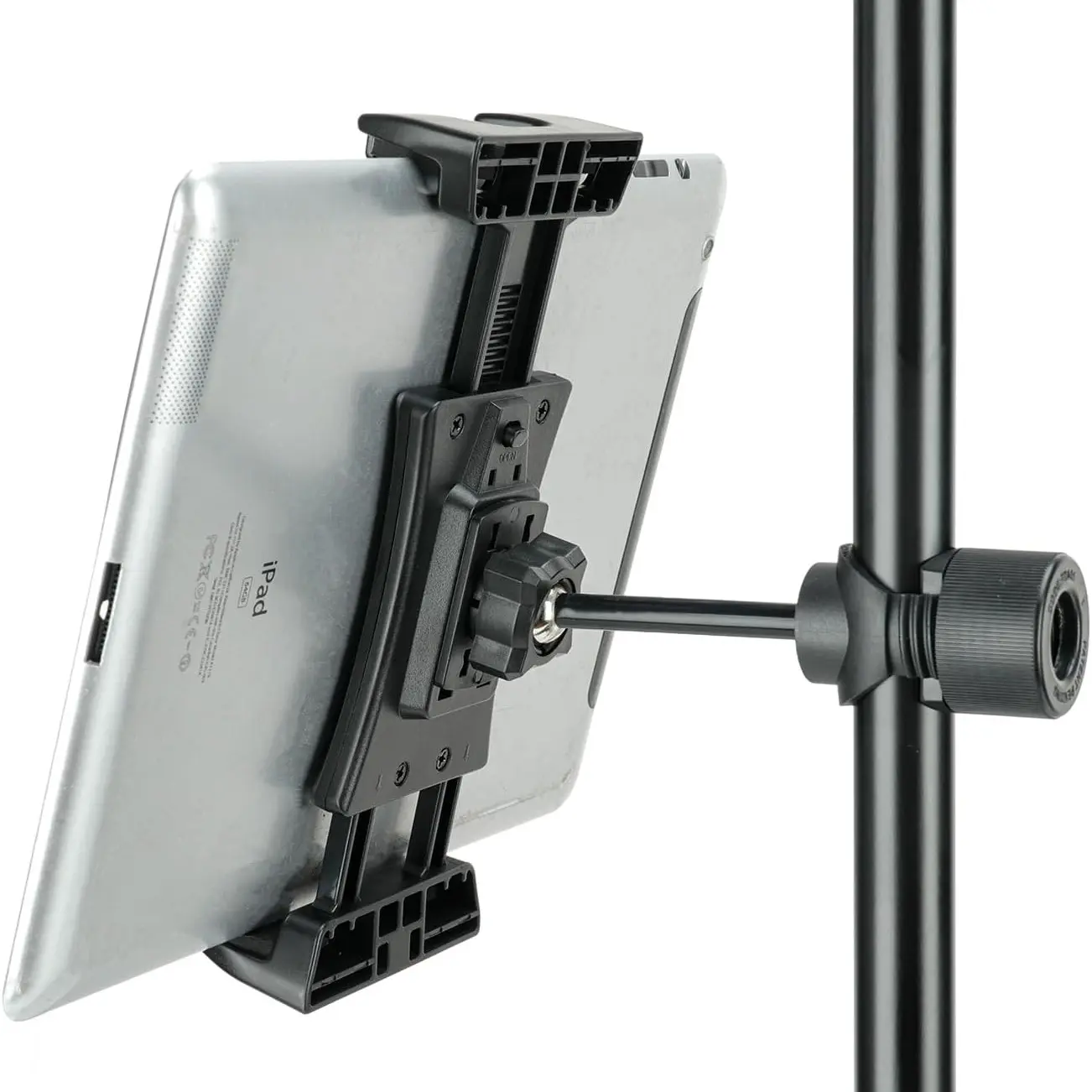 Tablet Mount Holder for Mic Stand, Tablet Stands, Adjustable Microphone Music Stand iPad iPhone Holder Fits Devices from Screen Size 4.7 to 12.9in Tablets & Smartphones