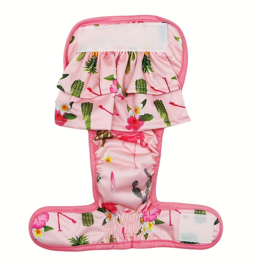Asenappy 3pcs Washable Female Dog Diapers - Reusable Skirt Design - High Absorbency with Cute Prints for Small to Medium Breeds, ASENAPPY