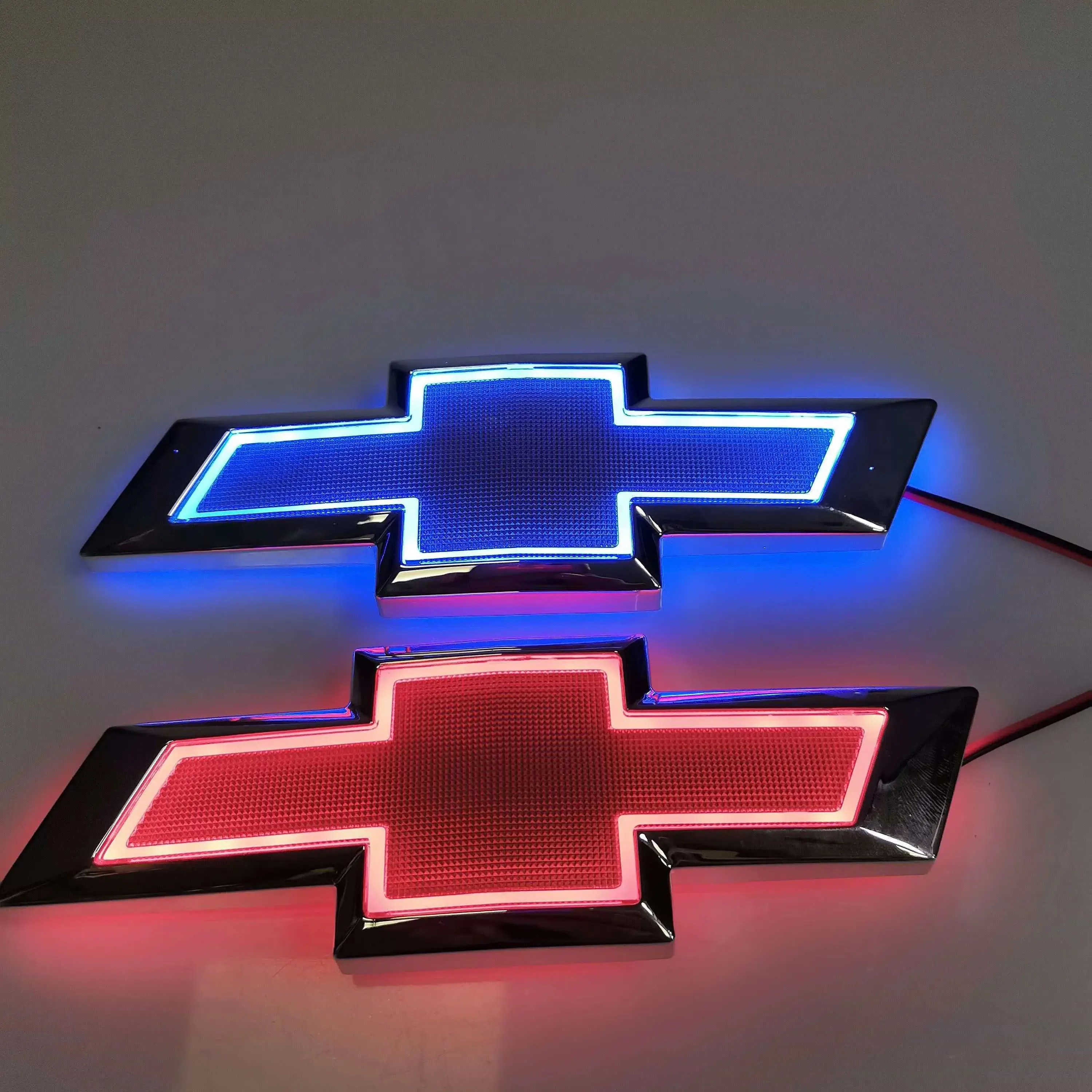 5D Cold Light Illuminated Rear Emblem Light LED Glow Car Badge Lamp For Chevrolet