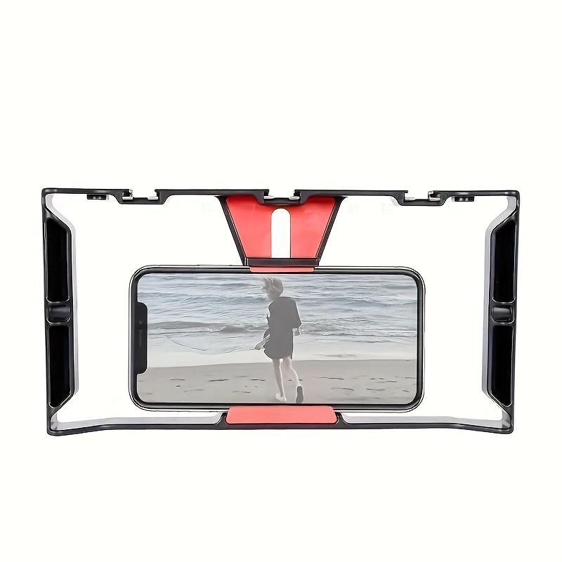 Portable Phone Video Cage, Phone Video Rig, Stable Smartphone Video Holder, Professional Smartphone Video Stabilizer
