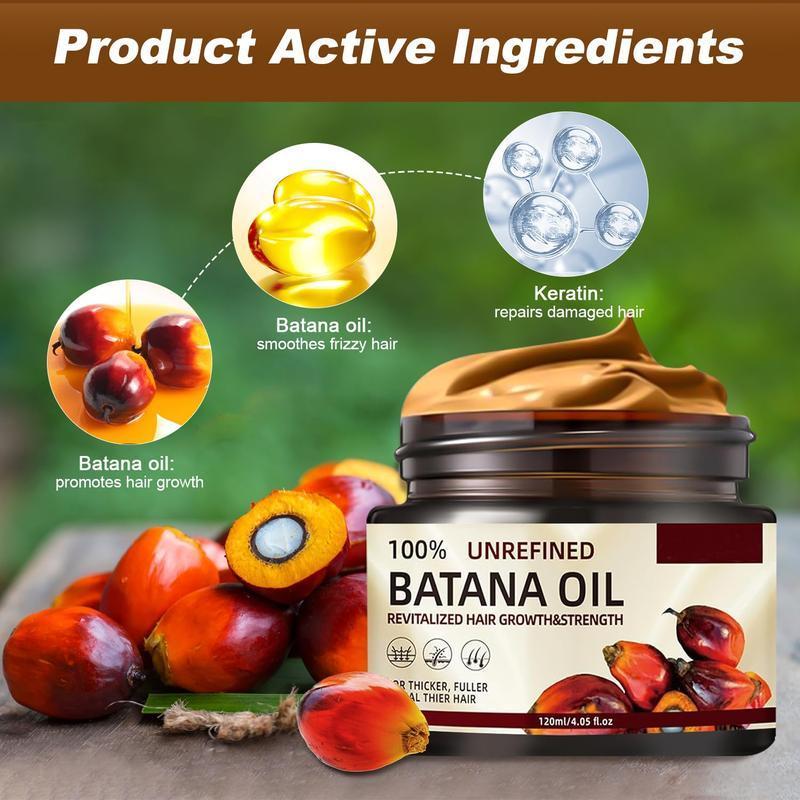 2Pcs Batana for Hair Growth Oil,Botanix Oil from Honduras, 100% Pure Natural Batana Oil Unrefined Moisturizer Haircare Intensive Restore