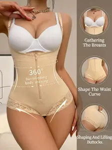 1 Count Fajas Colombianas Shapewear for Women, Underwear, Tummy Control Butt Lifter Shapewear Bodysuit, Adjustable Shoulder Strap Zipper Body Shaper, Waist Trainer Girdle Body Shaperwear, Suitable For Various Occasions