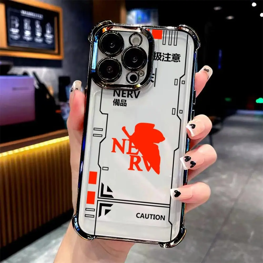 Anime Neon Genesis Evangelion Smartphone Case - Animal-Themed, Handheld Cellphone Protection for iPhone 17, 16, 15, 14, 13, 12, 11 Pro Max Plus, Colorful