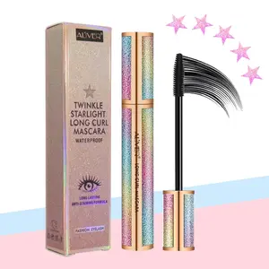 Aliver Starry Series Dual-Ended Mascara, Waterproof Sweatproof Smudge-Proof, Long-Lasting Curling, Gentle Formula for Beginners