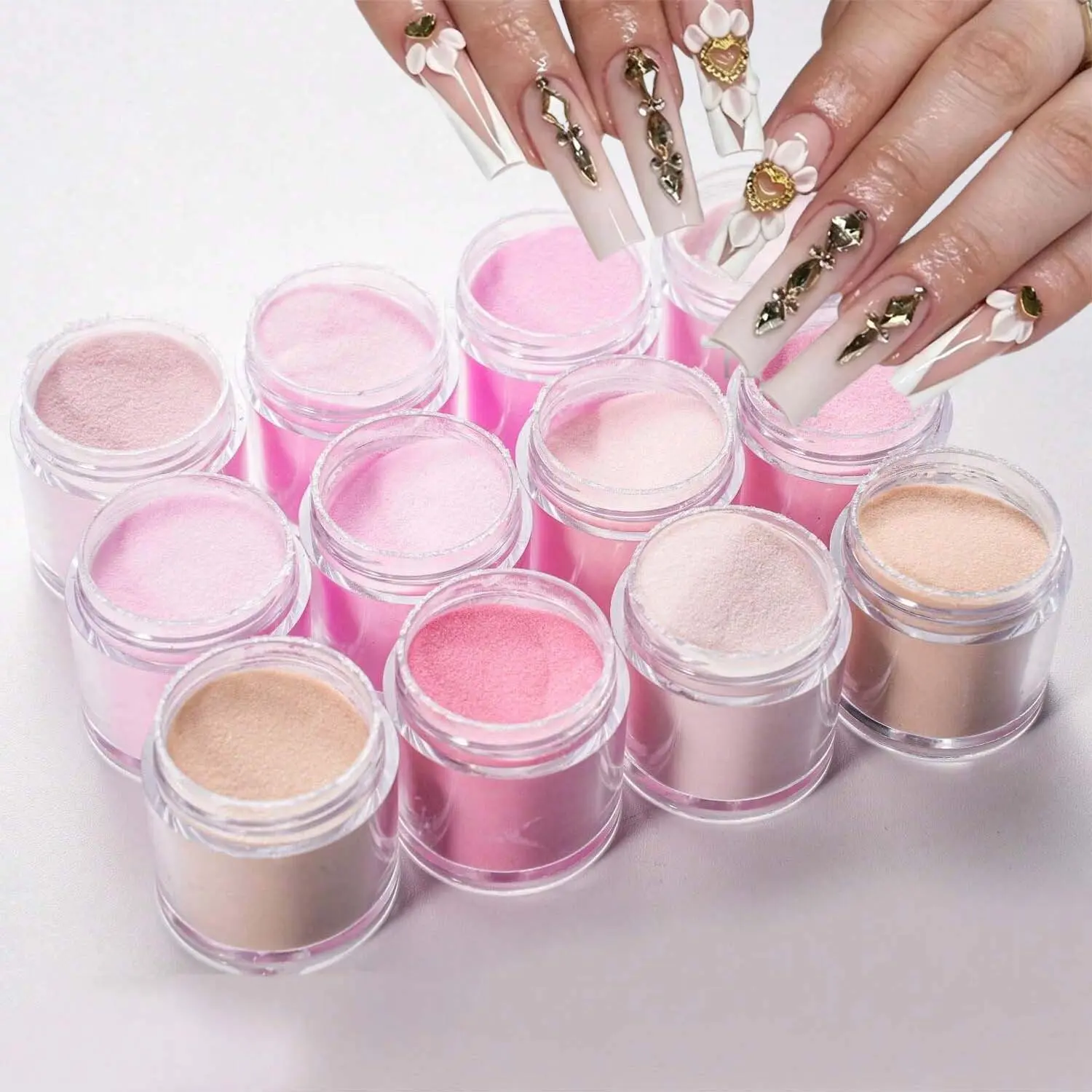 High Gloss Acrylic 12 Pc/Set, Salon Home Set, Nail Accessories, Salon Quality Acrylics