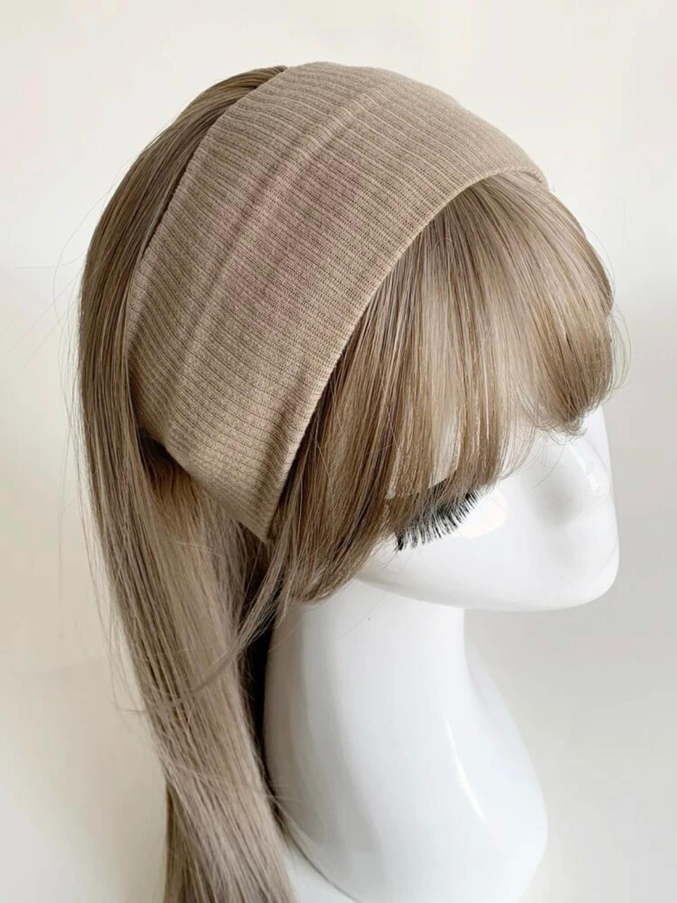 Solid Color Knit Hair Band, Soft Headband, Casual Wide Band Hair Accessories for Women & Girls, Minimalist Headwear Suitable for Thick Hair