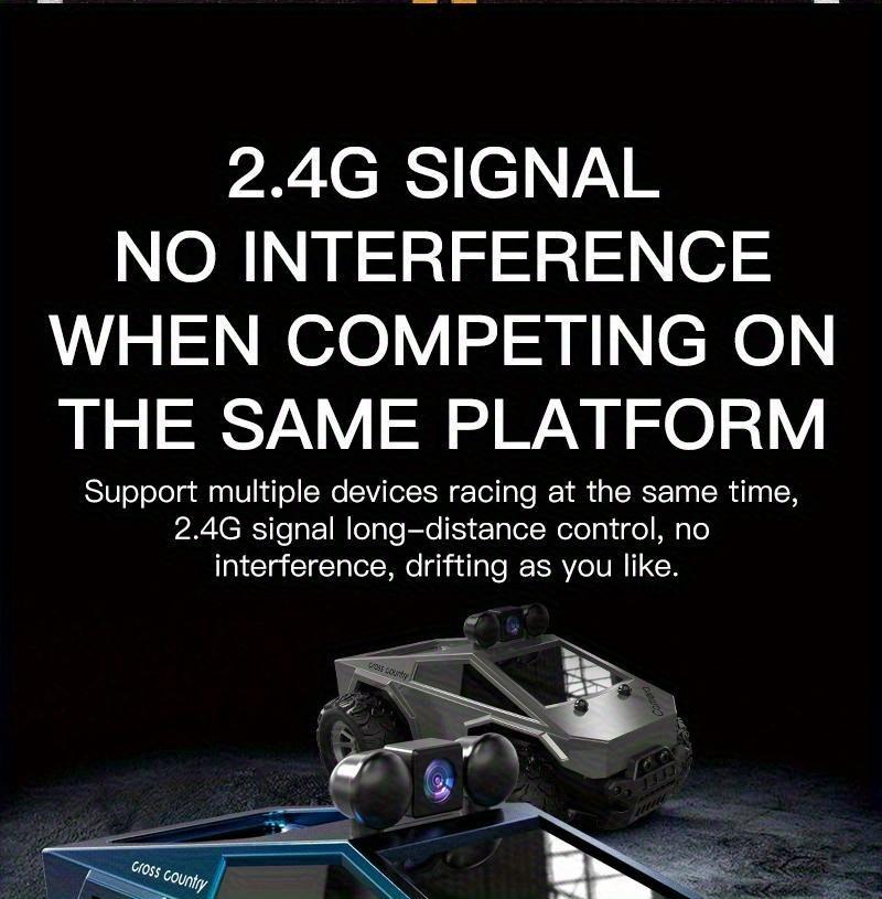 1:28 Camera Remote Control Car |     Controllable via mobile app, real-time image transmission from the roof camera, LED roof light