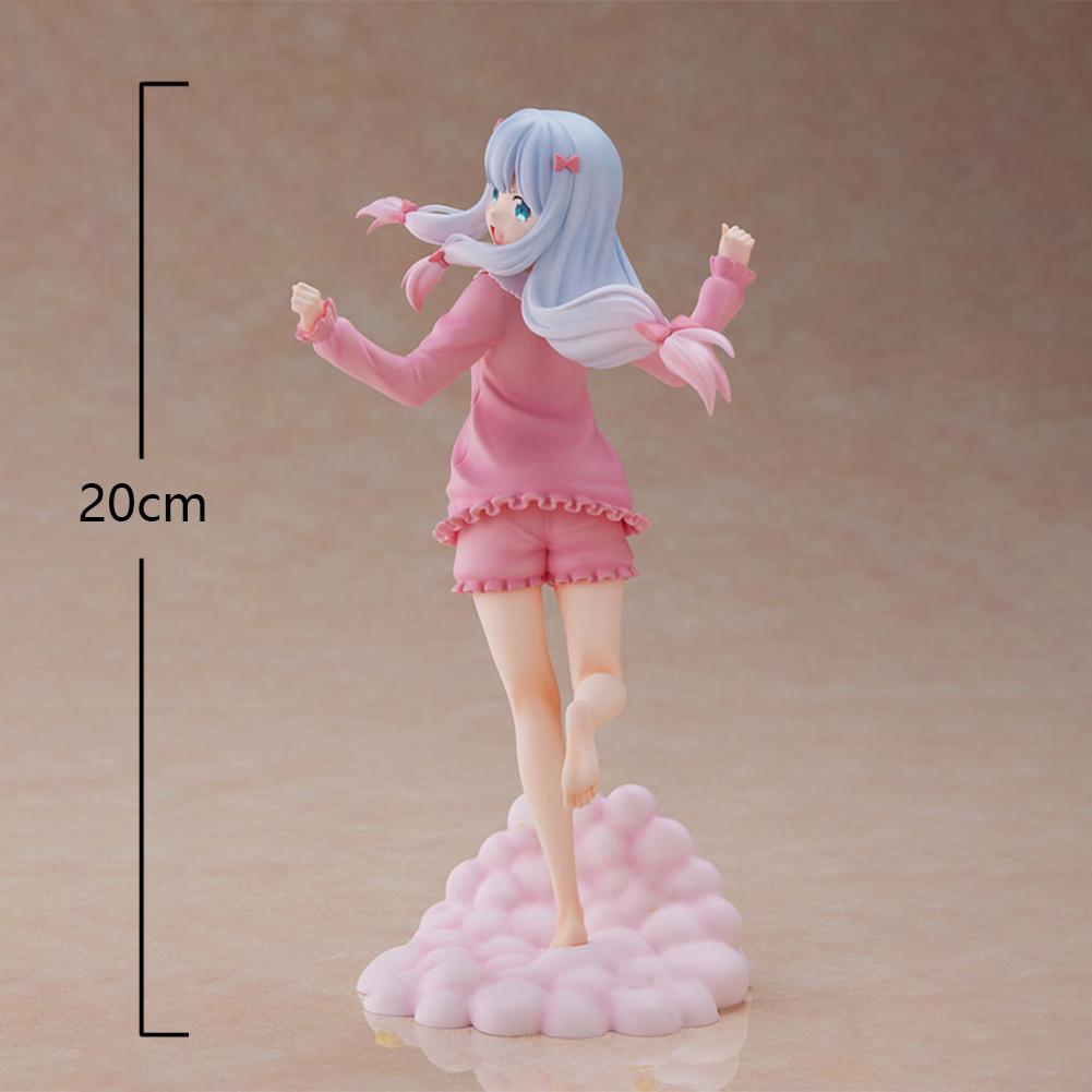 20CM Anime Lzumi Sagiri Figure Pink Pajamas Action Figure PVC Kawaii Girl Model desktop ornaments Collection Dolls Toys Gifts