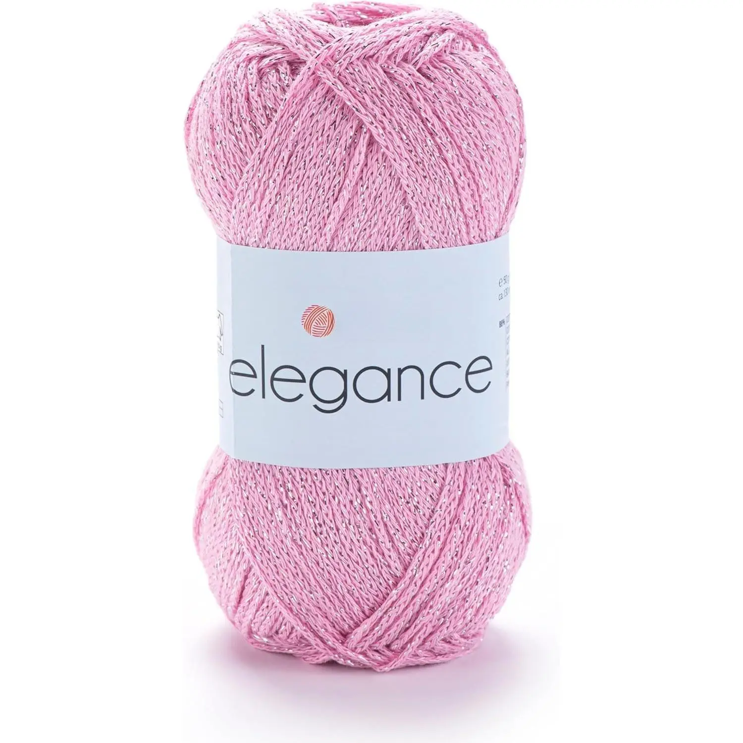 Elegance Sparkly Yarn – Metallic  Blend, Fine  for Knitting & Crochet, Lightweight Thread for Shawls & Sweaters, 50g (130m),  - (1, 109)
