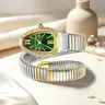 Women's Elegant Snake-Design Rhinestone Quartz Wristwatch, Fashion Wristwatches, Fashionable Rhinestone Stylish Watch for Women and Girls, Trendy Versatile Exquisite Birthday Gift with Gift Box