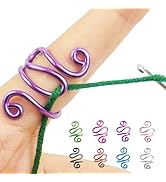 Handmade Crochet Tension Ring For Finger, Left Handed, Right Handed Zig Zag Ring, Yarn Tension Ring For Crochet, Crochet Gifts For Crocheters, Knitters