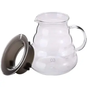 800ml Clear Glass Range Coffee Server Standard Glass Coffee Carafe Coffee Pot