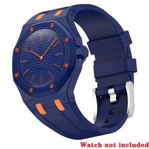 Silicone band + pc case Royal Pop Lepine Conversion Kit One-Piece Case + Strap for Swatch AP 2026 Pocket Watch Modified Wristband Accessory