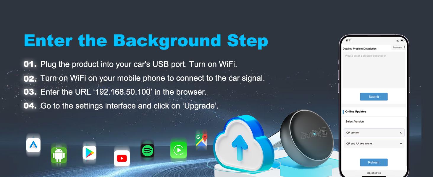 2026Wireless CarPlay & Android Auto Adapter - Mini Ultra 3 Convert OEM Wired to Wireless Dongle for iPhone & Android 11+, USB-A/Type-C Plug & Play, Fast Connection, Online Upgrade bluetooth car Channel Dash Cam with Parking Mode Dual-Lens Motorcycle