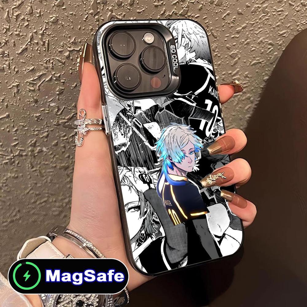 Blue Lock Michael Kaiser Anime MagSafe Phone Cases For iPhone 17 16 15 14  13 12 11 Promax Pro Air Plus Translucent Shockproof Protective Black Cover  - TikTok Shop