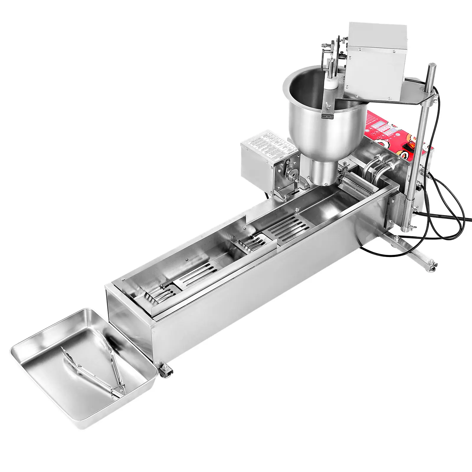 Commercial Automatic Donuts Machine, 3000W Power, AC120V 60Hz Voltage, 304 Stainless Steel Construction, Fully-Automated Operation