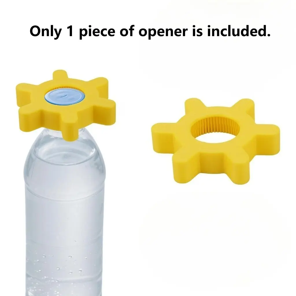 Plastic Bottle Opener, Multi-Functional Cap Opener, Lid Opener, Easy-To-Use for Weak Hands, Ideal for Seniors, Single Piece Water Bottle Opener