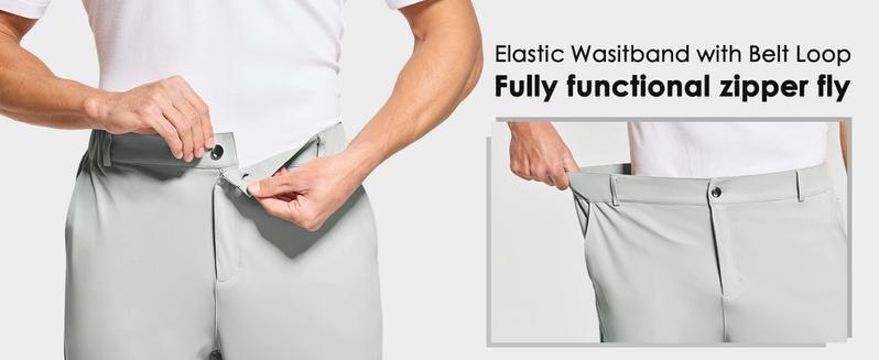 Willit Men's Golf Joggers Pants Stretch Slim Fit Work Dress Pants Quick Dry Athletic Pants with Pockets Ankle banded pants