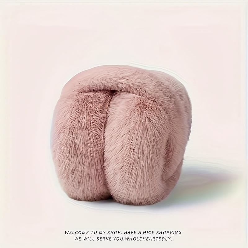 2/6PCS Women's Winter Warm Earmuffs – Fashionable Foldable Beige Cold Protection Gear With Adjustable Elastic Fit, Soft Fleece Lining And Storage Design, Cozy Outdoor Ear Covers For Skiing, Hiking, And Daily Wear TikTokShopBlackFriday unique beanies men