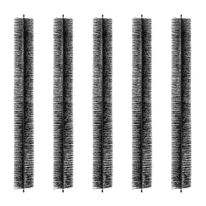 VEVOR Gutter Brush, 15 Feet Total Length 4.33 inch Diameter Gutter Cleaning Tools, Ground-Level Gutter Brush Leaf Guard for 5 Inch Gutters, Easily Clear roof Leaves and Debris, 5 Pack