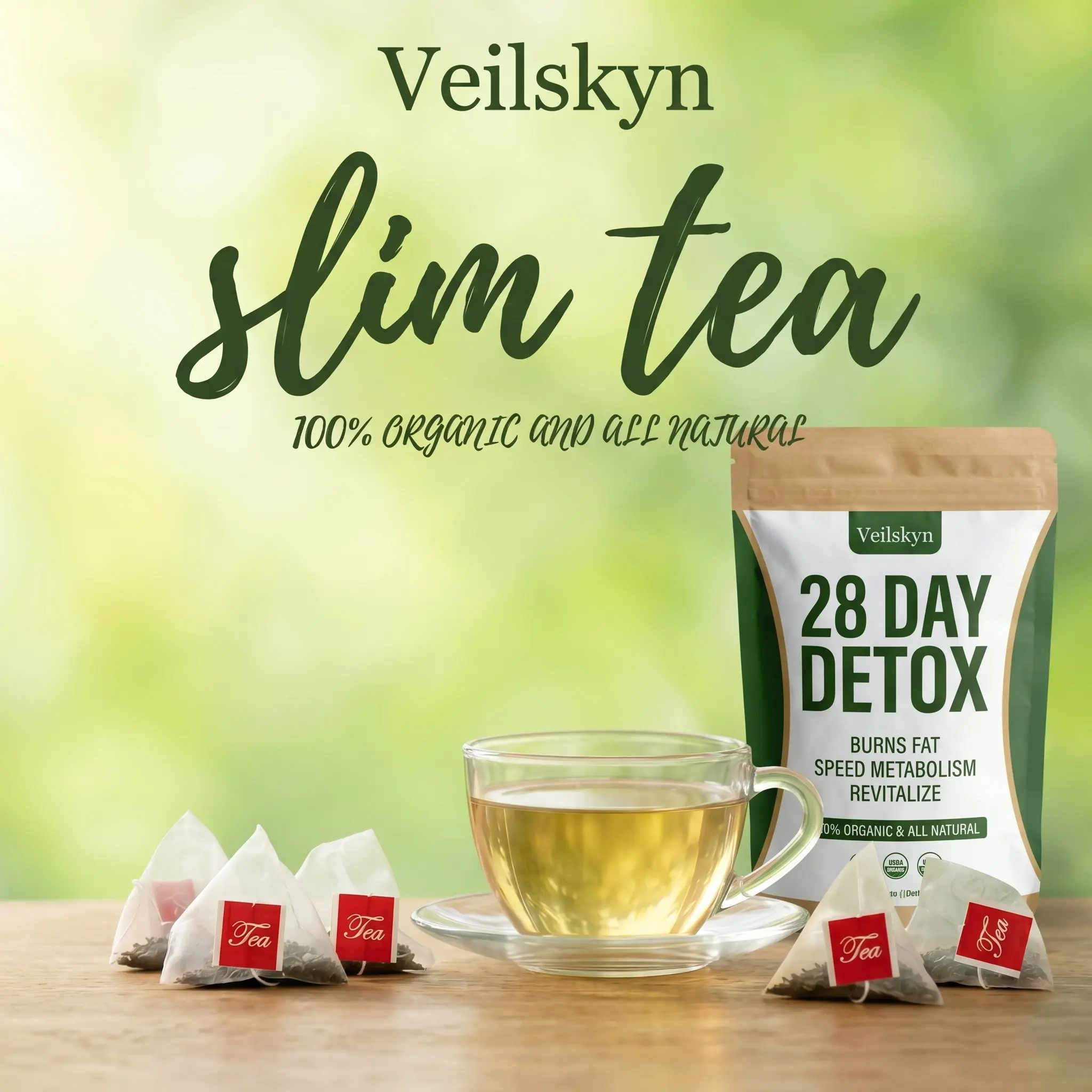 Veilskyn | 28-Day Botanical Metabolic Elixir Cloud Mist Skin 28-Day Plant-Based Lightweight Metabolism Essence Tea, Natural Ingredients for Radiant Complexion, Daily Skincare Ritual