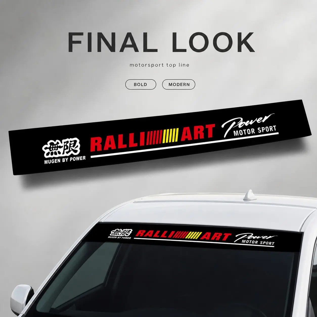 STOP Driving A Boring Car Every Day 😴 Upgrade Your Front Windshield With This 130cm Motorsport Banner Right Now! Gloss Vinyl Racing Decal — Bold Track Style, Full Width Top Glass Accent, Easy Apply & Clean Look For All Vehicles 🏎️