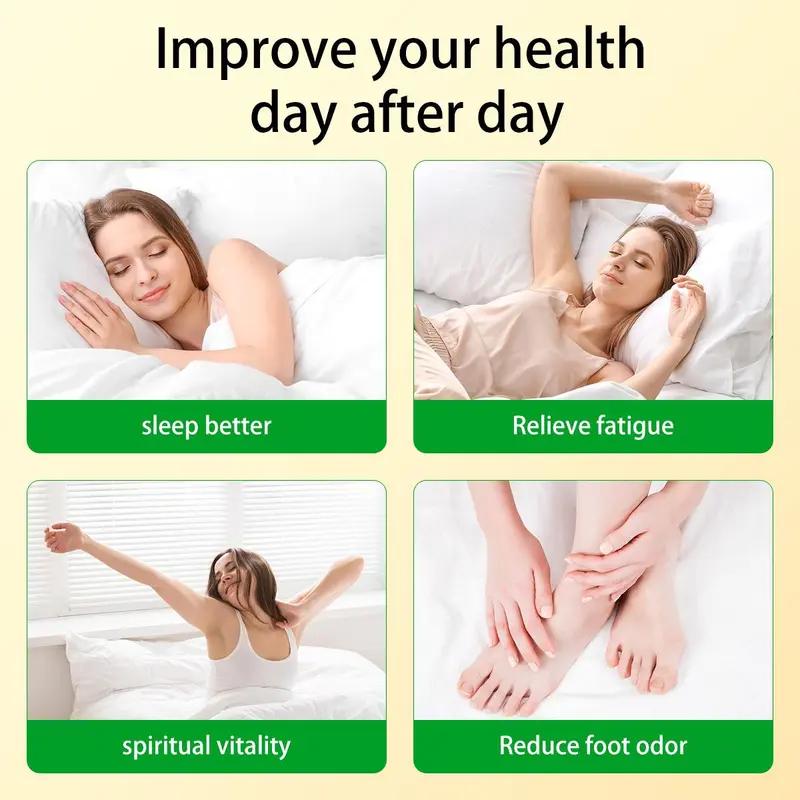 40pcs Detox Patches for Feet Natural Bamboo Charcoal Ginger & Vinegar Toxin Removal Stress Relief Better Sleep Support Deep Foot Care Herbal Healthcare Solution Wellness Therapy Fitness