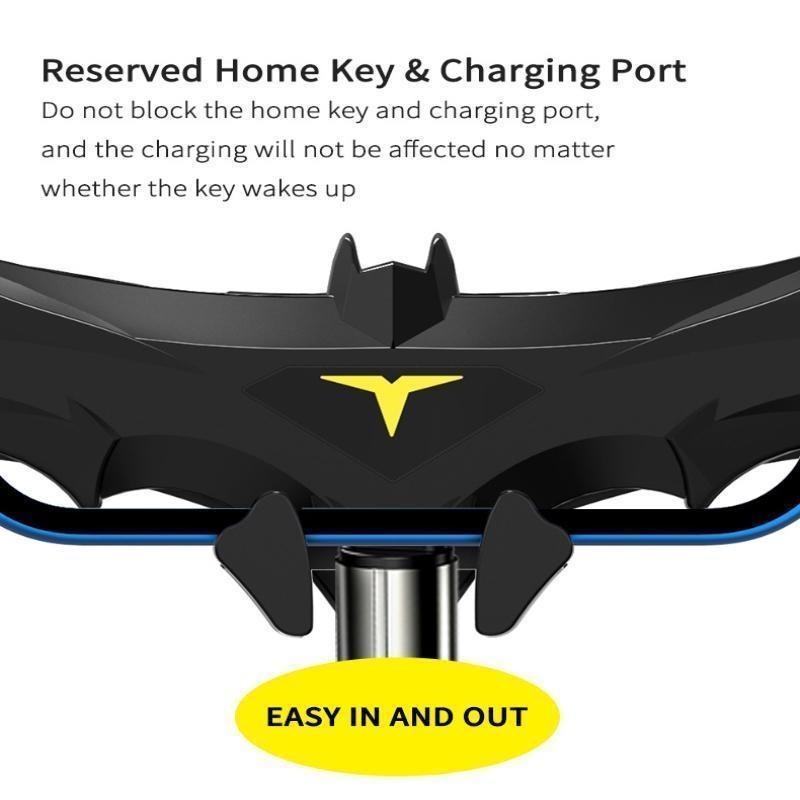 Dark Knight Car Phone Holder: Batwing Design, Universal Air Vent Mount for Smartphones