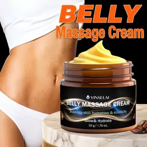 Belly Massage Cream for Women, Moisturizing Body Care Cream with Skin Hydration & Elasticity Support