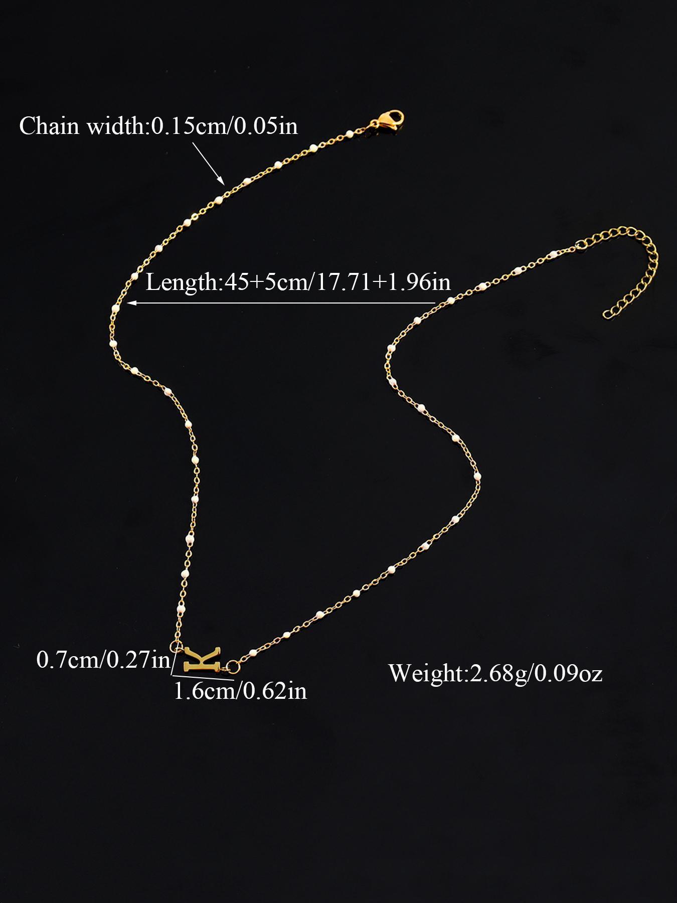 Women's Elegant Letter Charm Design Adjustable Lobster Closure Pendant Necklace, 2024 New Style Fashion Jewelry for Party, Trendy All-match & Exquisite Jewelry As Anniversary Gift, Non Tarnish Jewelry, Initial Letter Necklace