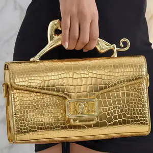 Elegant Crossbody Bag, Luxury Alligator Texture, Zip Closure, Versatile Handbag for Women, Perfect for Parties & Travel, Ages 20-45