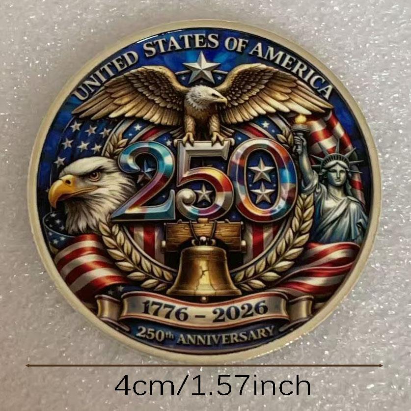 2pcs The 250th anniversary of American Independence Day souvenir coin collection