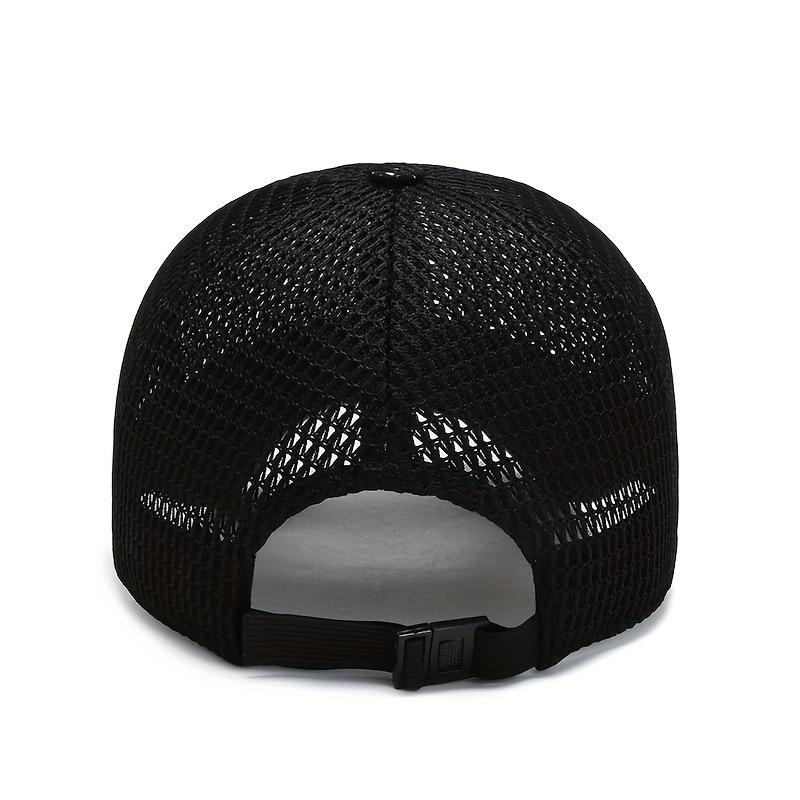Solid Color Mesh Breathable Baseball Cap Sun Protection Hat Sports Cap Camping Cap