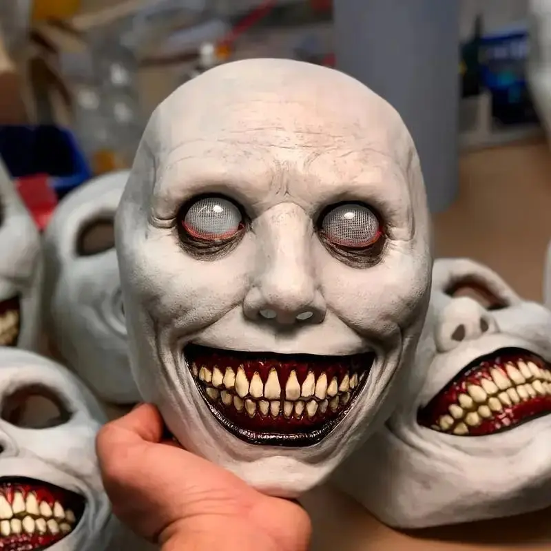 Halloween Mask Horror Exorcist Face Devil, Room Escape Ghost House Prank Cosplay Party Props, Halloween Costume Accessories
