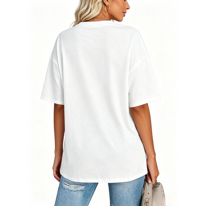 100% Cotton,Womens Basic T Shirts,Summer Tops Tee Clothes,Unisex Solid Printed T-shirt Basic Tee,Womenswear, Streetwear, Tshirt, Casual