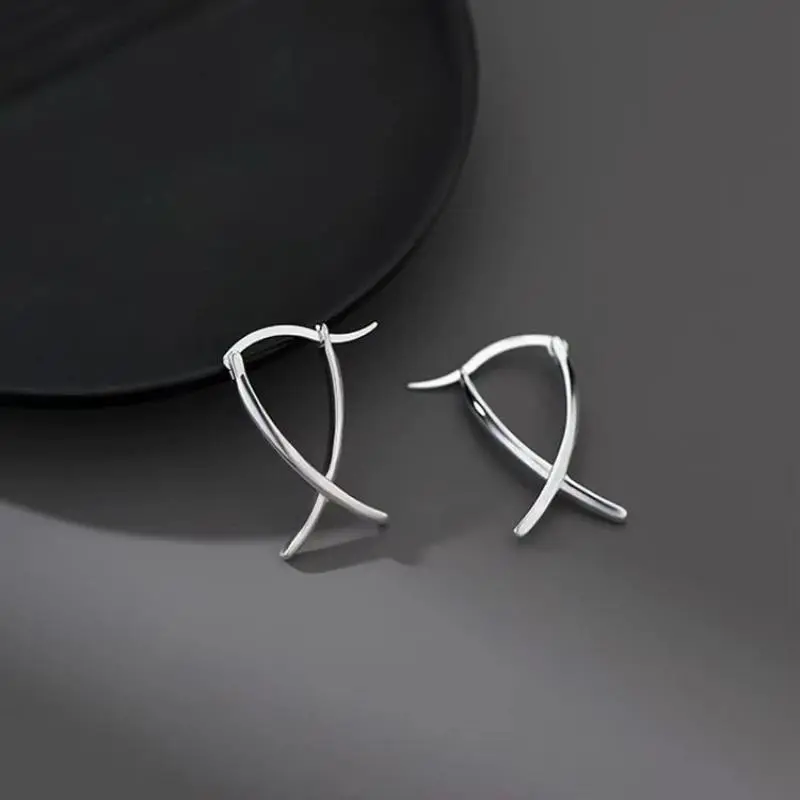 REETI 925 Sterling Silver Earrings Geometry Earrings For Women Gift Earings Fashion Jewelry Korean Earrings