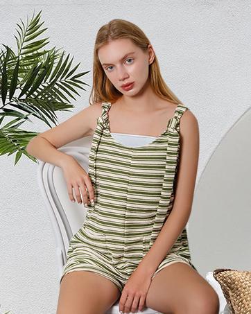 PASLTER Womens Summer Casual Sleeveless Romper Loose Striped Tied Shorts Overalls Jumpsuit with Pockets 2025 Clothes PASLTER Womens Summer Casual Sleeveless Romper Loose Striped Tied Shorts Overalls Jumpsuit with Pockets 2025 Clothes