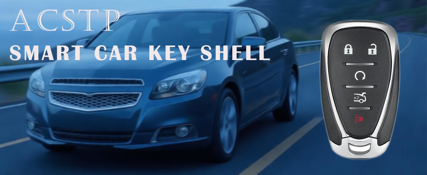 Fob Cover Fit for Chevy Malibu/Cruze/Camaro/Sonic/Traverse/Equinox 2016–2022 5-Button Remote Shell Replacement for HYQ4AA HYQ4EA, No Programming Needed Fob Cover Fit for Chevy Malibu/Cruze/Camaro/Sonic/Traverse/Equinox 2016–2022 5-Button Remote Shell Replacement for HYQ4AA HYQ4EA, No Programming Needed